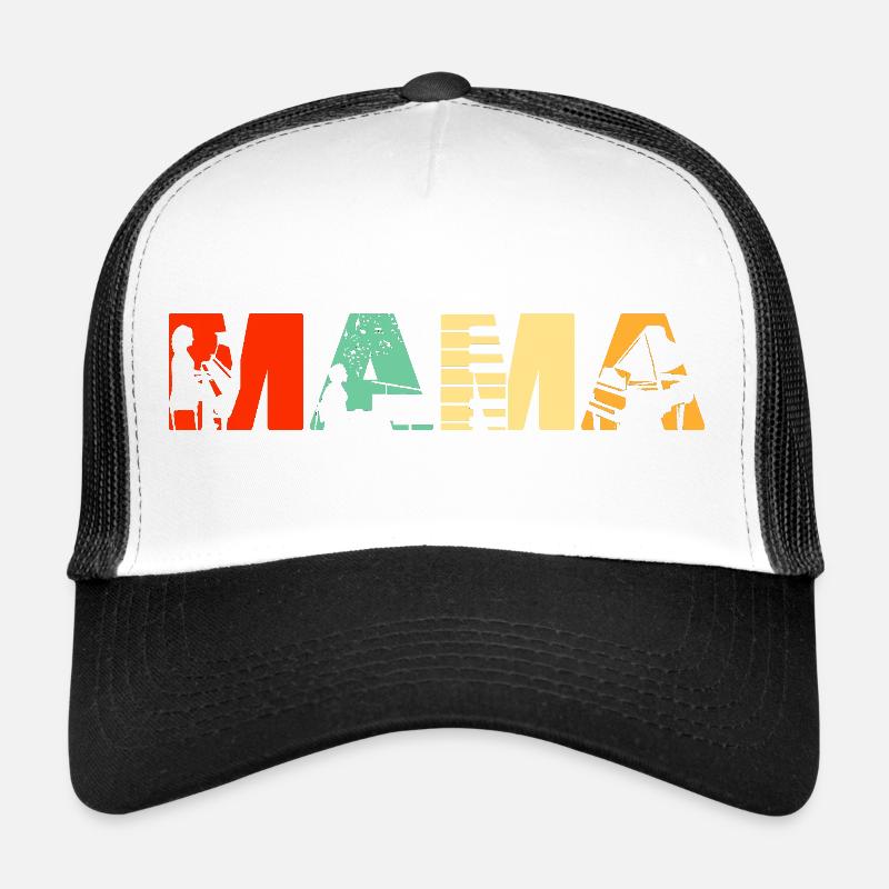 Mama Pianistin Musikerin Mutter Retro Vintage Trucker Cap