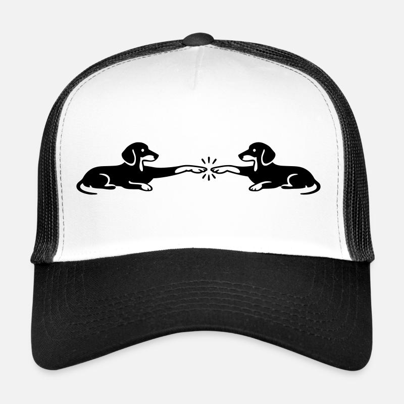 Dackel Pfoten Berührung Michelangelo Trucker Cap