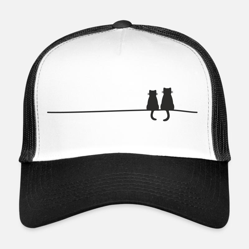 Silhouettes de chats Casquette trucker 
