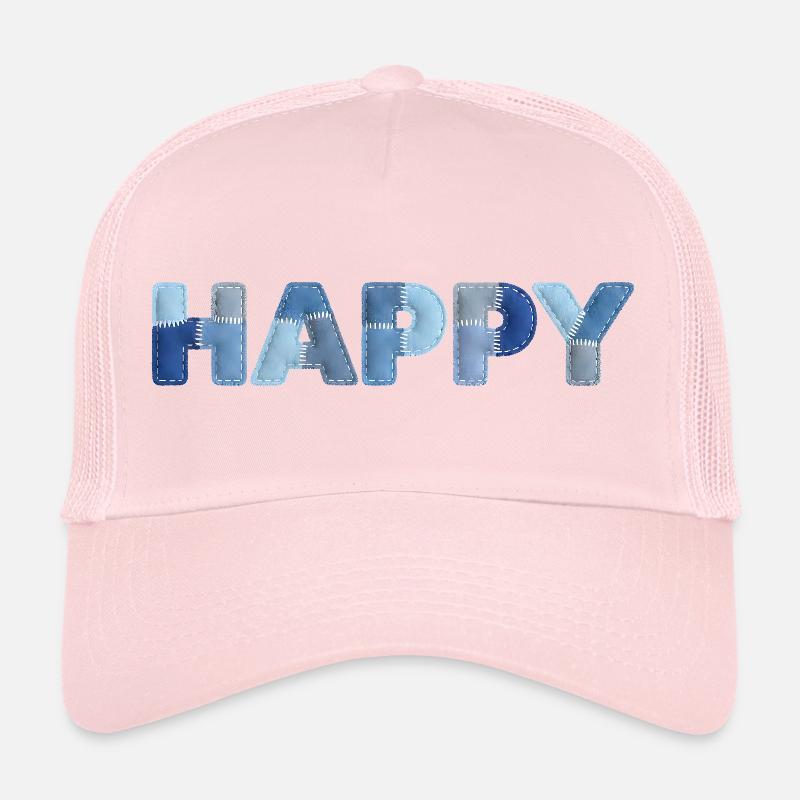 HAPPY Patchwork en jean : nouvelle tendance Casquette trucker 