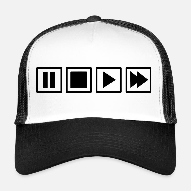 Boutons rétro de télécommande Oldschool Minimalist Casquette trucker 