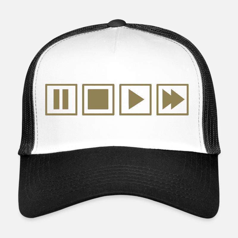 Retro Cassette Player TV Nostalgia Remote Control Trucker Cap
