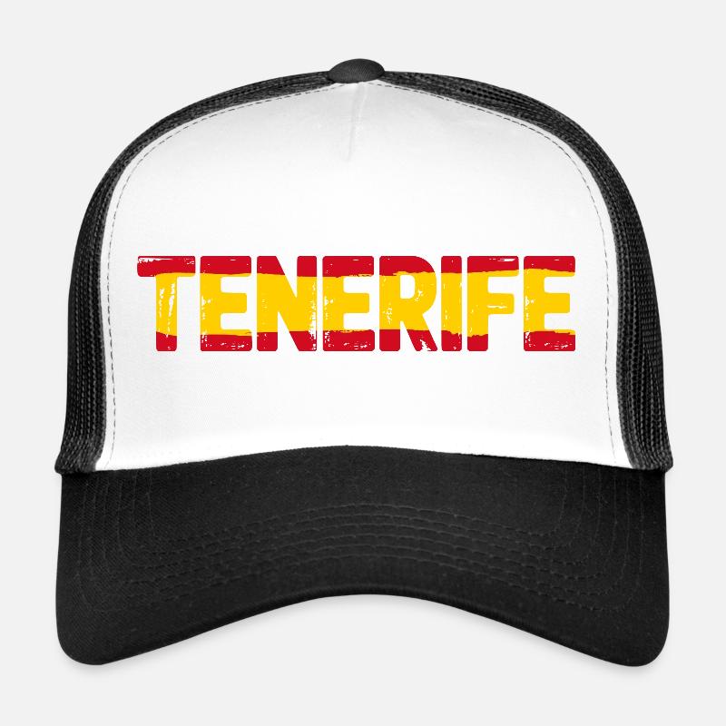 Drapeau de Tenerife Espagne Tenerife Casquette trucker 