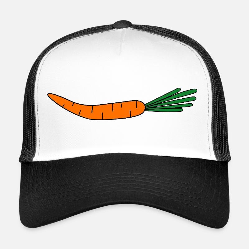 Bright Carrot Silhouette Trucker Cap