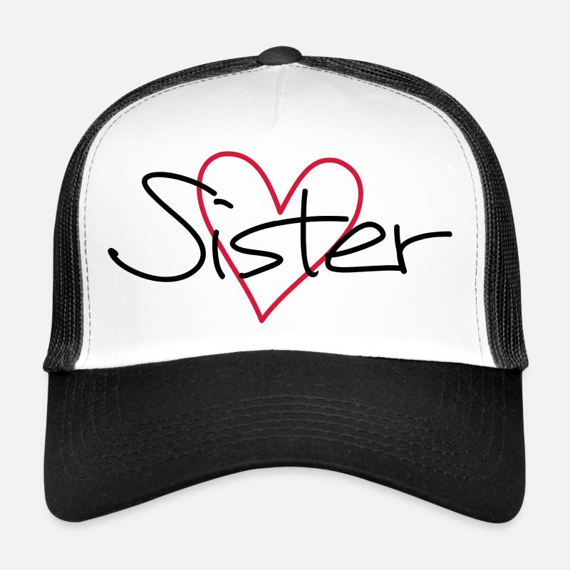Sister Herz Geschenk Schwesterherz Trucker Cap