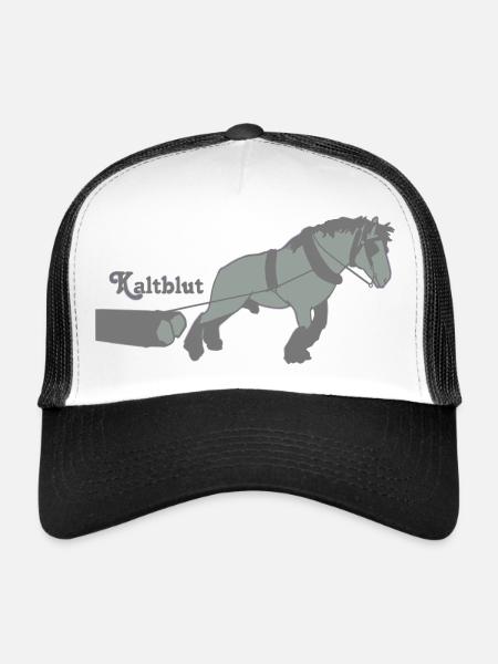 kaltblutzieht - Trucker Cap - Weiß/Schwarz