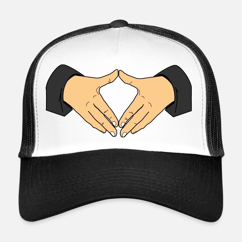 Geste de la main en diamant – Merkel Hands Geste symbolique Casquette trucker 