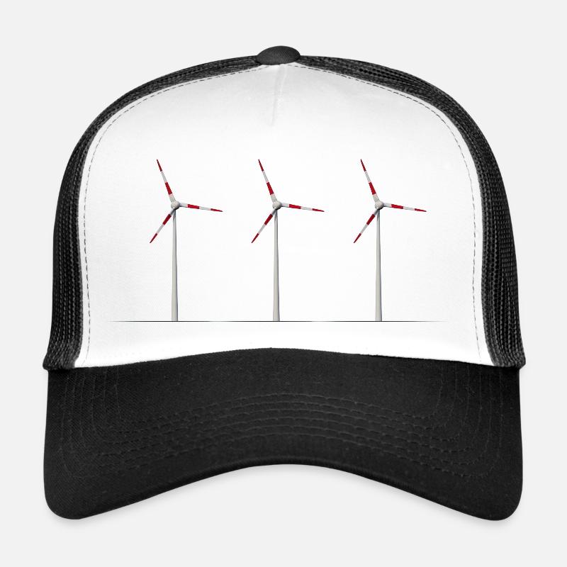 windrad - Trucker Cap - Weiß/Schwarz