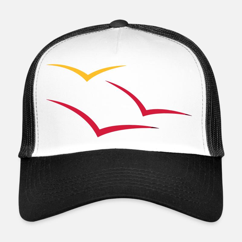 3 Möwen - Trucker Cap - Weiß/Schwarz