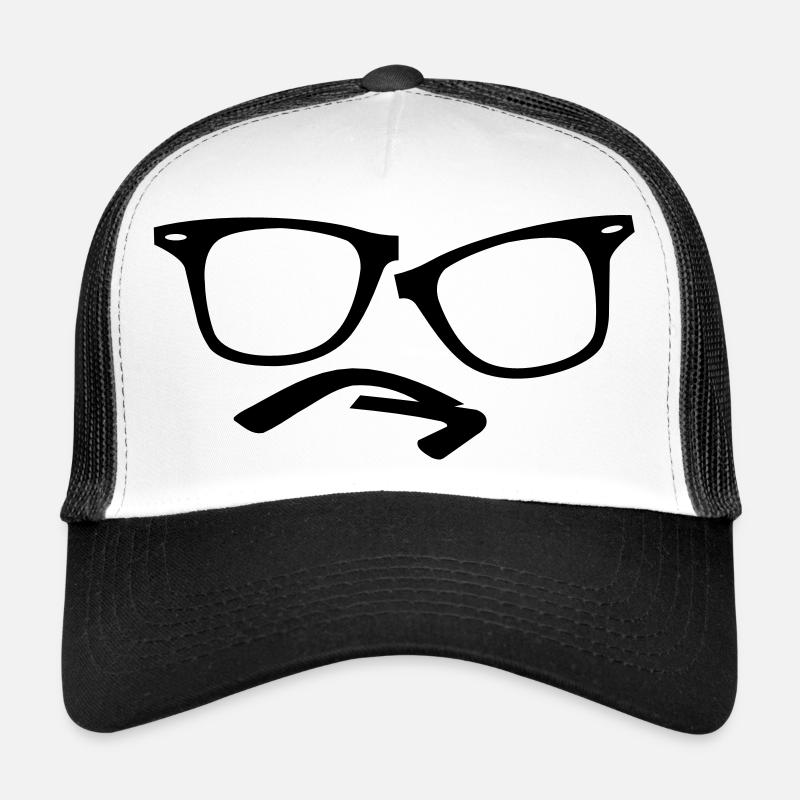 hipster nerd glasses Trucker Cap