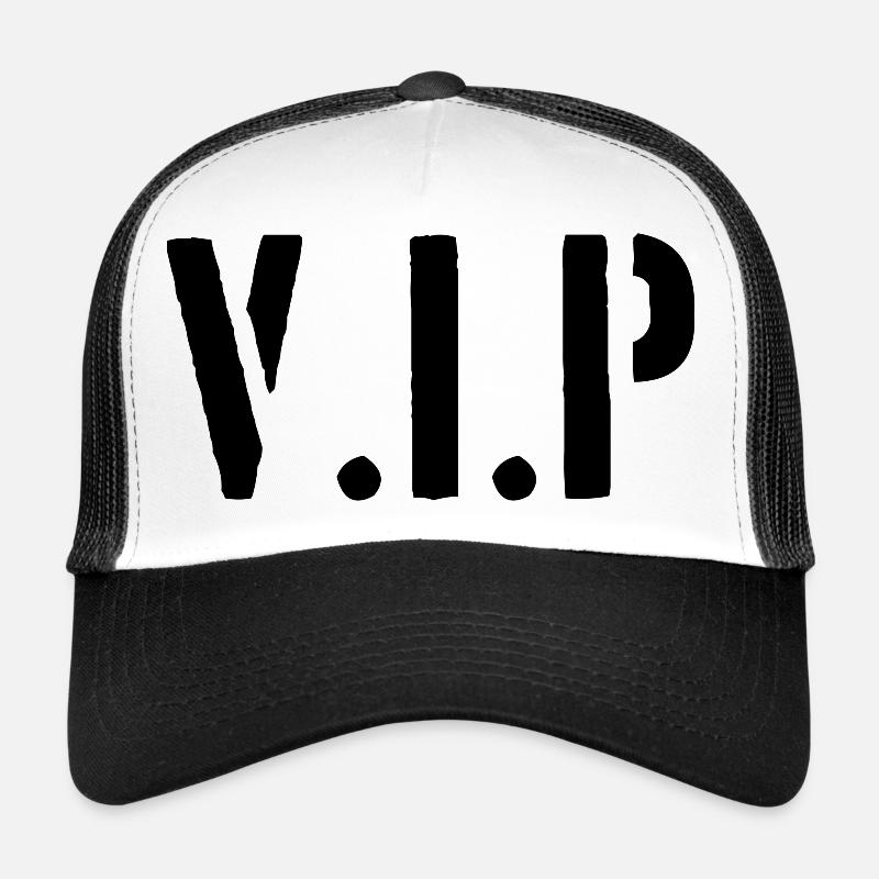 VIP - Casquette trucker  - blanc/noir