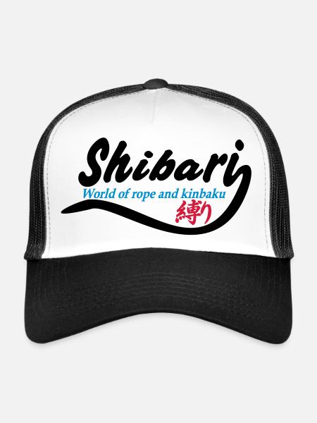 Shibari World 1 3-color - Trucker Cap - white/black - Front