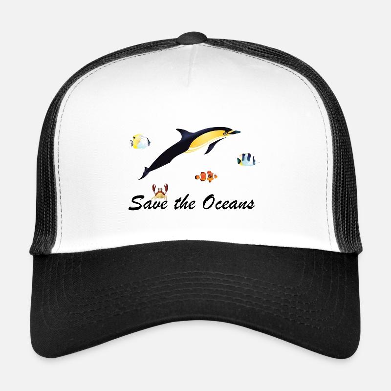 Save the Oceans - Trucker Cap - Weiß/Schwarz