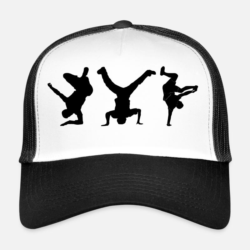 Breakdance - Trucker Cap - Weiß/Schwarz