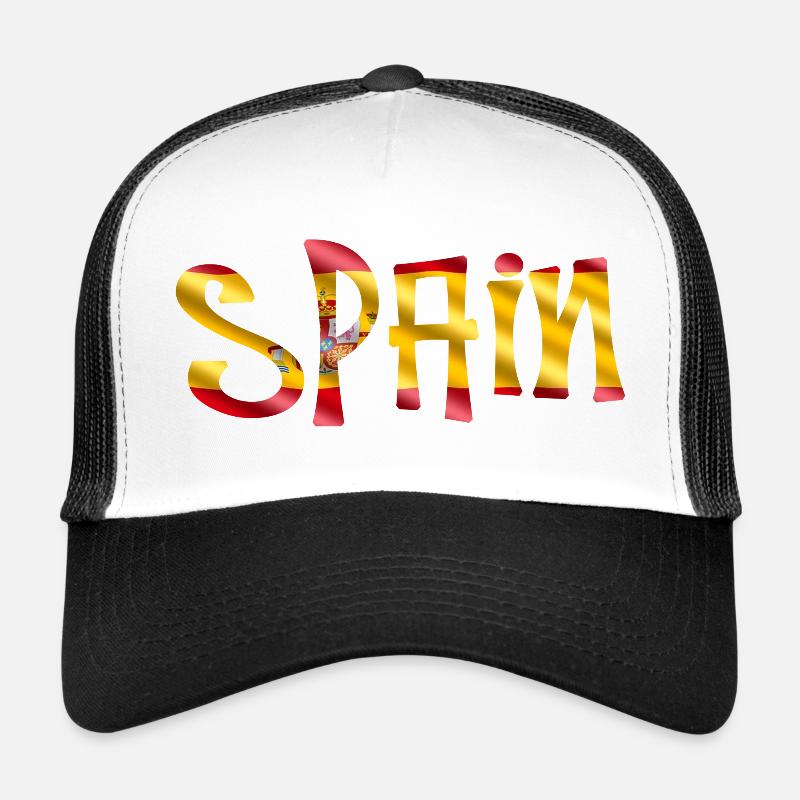 spain - Trucker Cap - Weiß/Schwarz
