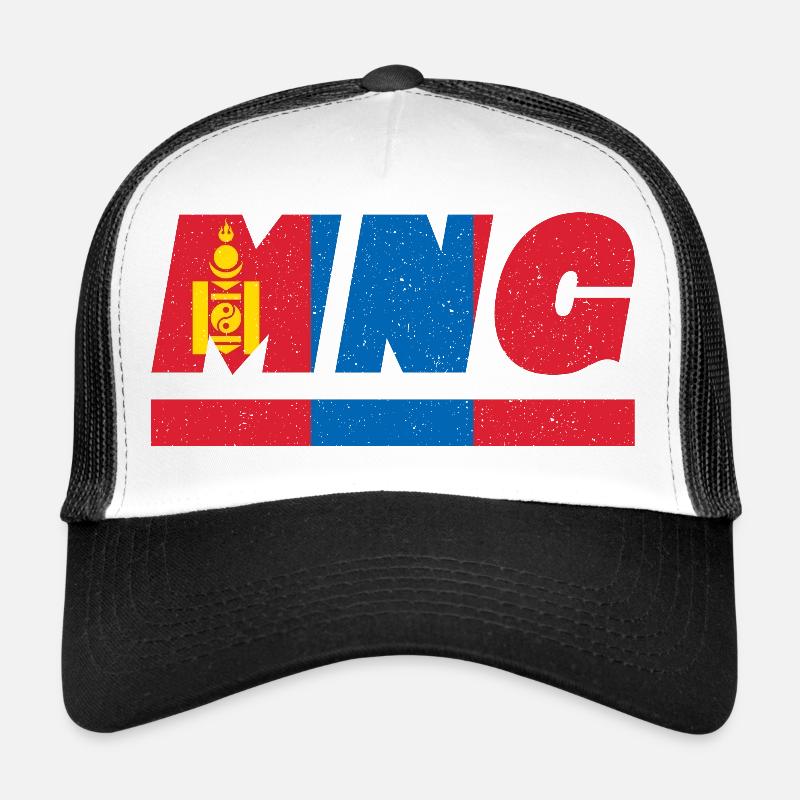 Drapeau mongol drapeau MNG Casquette trucker 