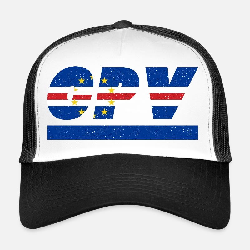 Cap-Vert Drapeau drapeau CPV Casquette trucker 