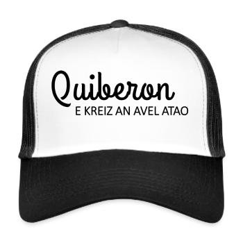 Brittany - Quiberon e kreiz an avel atao - Trucker Cap - white/black - Front