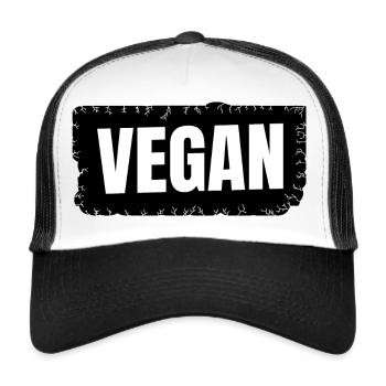 vegan - Vegan - Trucker Cap - white/black - Front