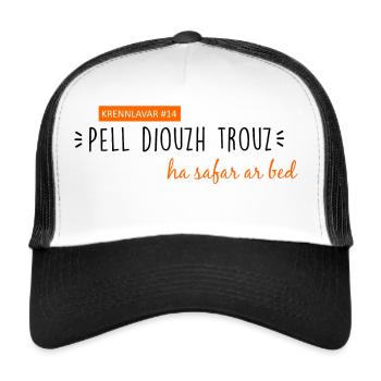 Bretagne - Krennlavar #14 - Casquette trucker  - blanc/noir - Devant