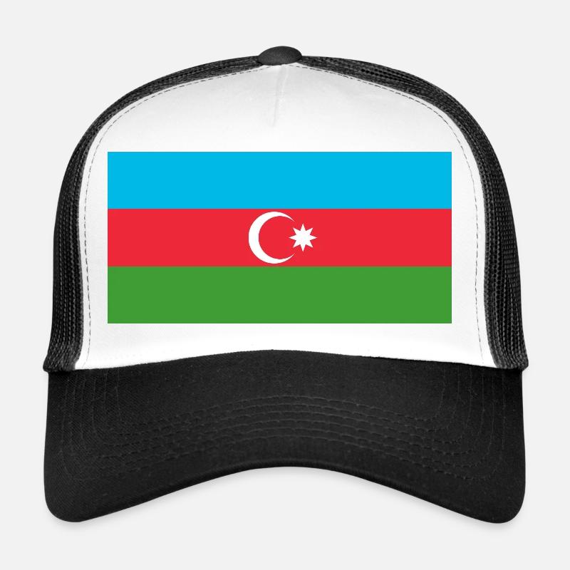 Aufkleber Flagge von Aserbaidschan Aufkleber Aserbaidschan Trucker Cap