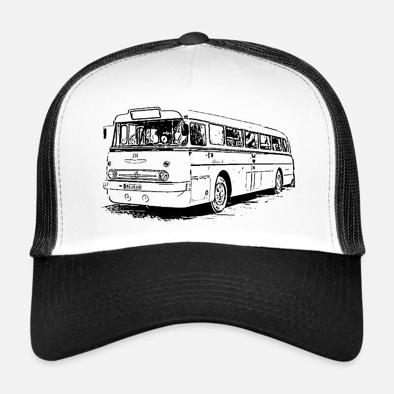 Ikarus 66 - Trucker Cap - Weiß/Schwarz