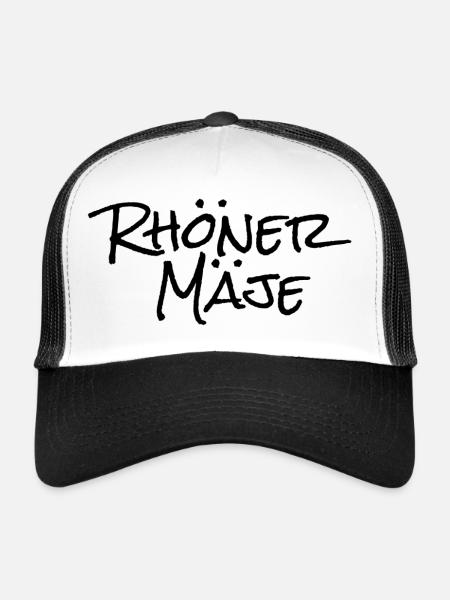 Rhöner Mäje - Trucker Cap - Weiß/Schwarz