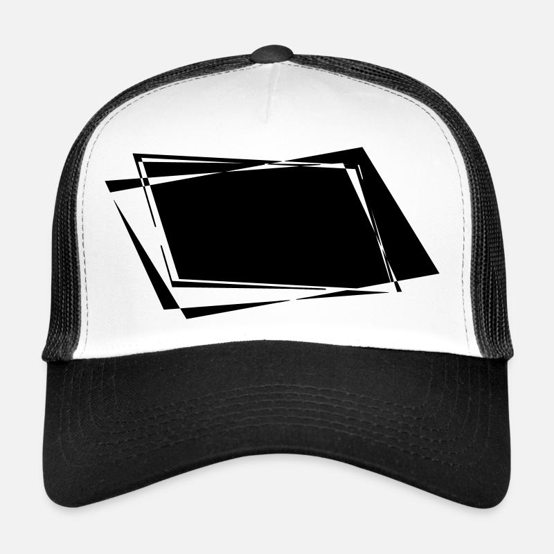 Skewed Background Trucker Cap
