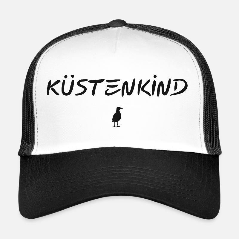 Küstenkind - Trucker Cap - Weiß/Schwarz