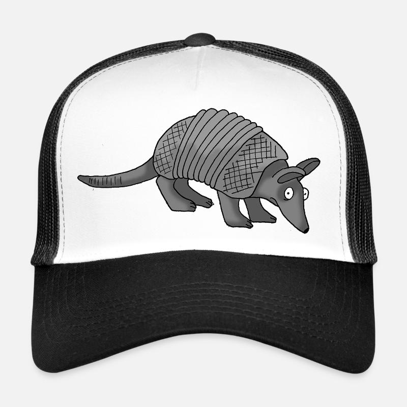 Gürteltier 2 - Trucker Cap - Weiß/Schwarz