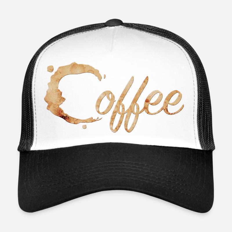 Café Tache Typographie Café Casquette trucker 