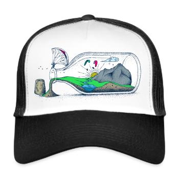 Gliders in a Bottle - Trucker Cap - white/black - Front