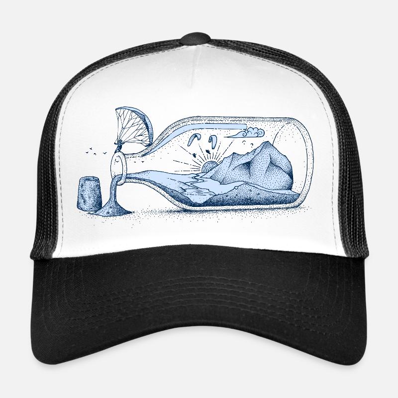Planeurs dans une bouteille Casquette trucker 