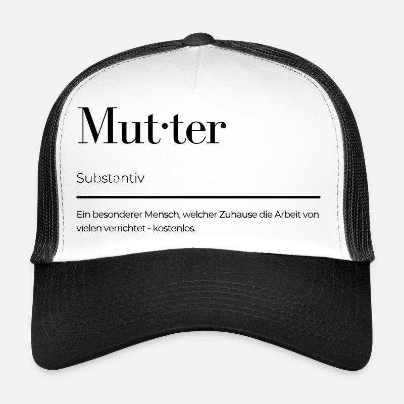 Mutter - Trucker Cap - Weiß/Schwarz