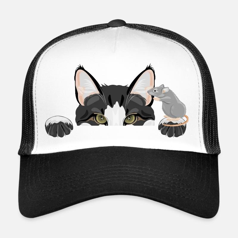 Maus erzählt einer Katze Geheimnisse Trucker Cap