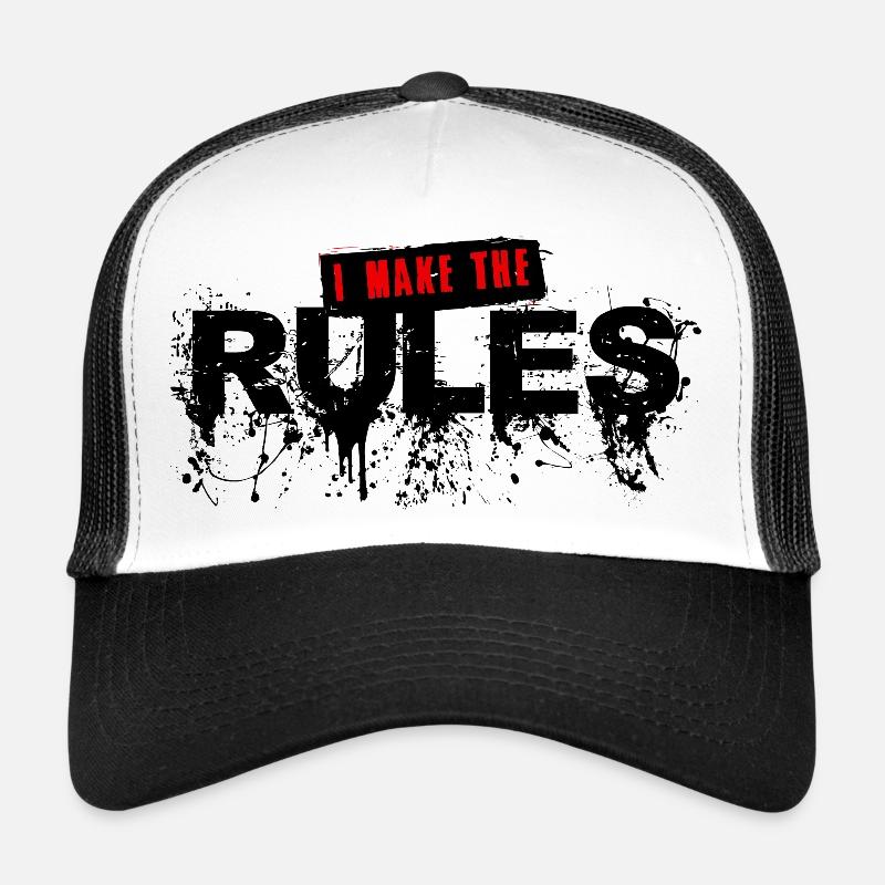 Ich mache das Slogan-Zitat des Regelfeldtextes Trucker Cap