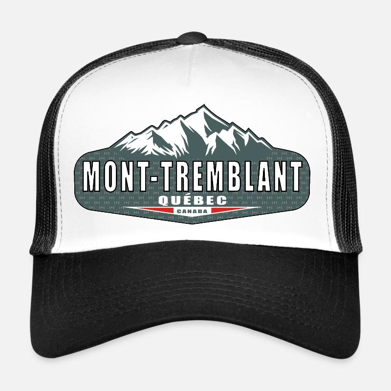 Mont-Tremblant Québec Canada - Casquette trucker  - blanc/noir