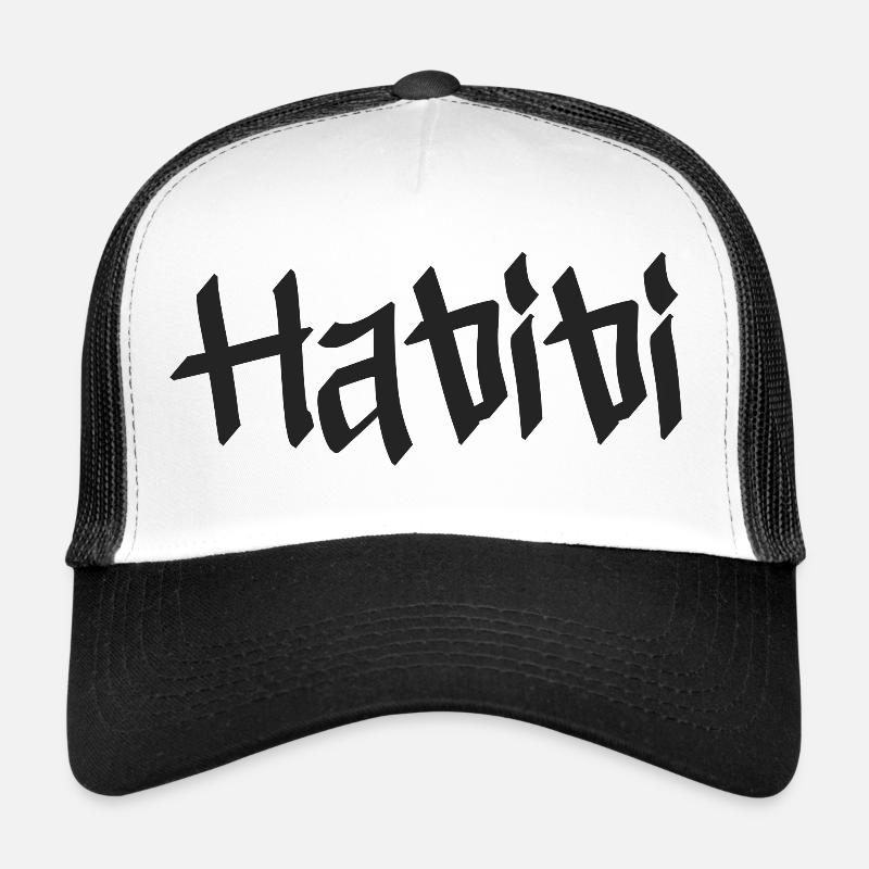 Habibi - Trucker Cap - Weiß/Schwarz
