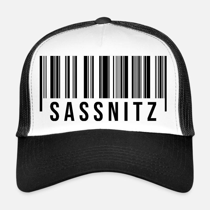 Sassnitz Strichcode - Trucker Cap - Weiß/Schwarz