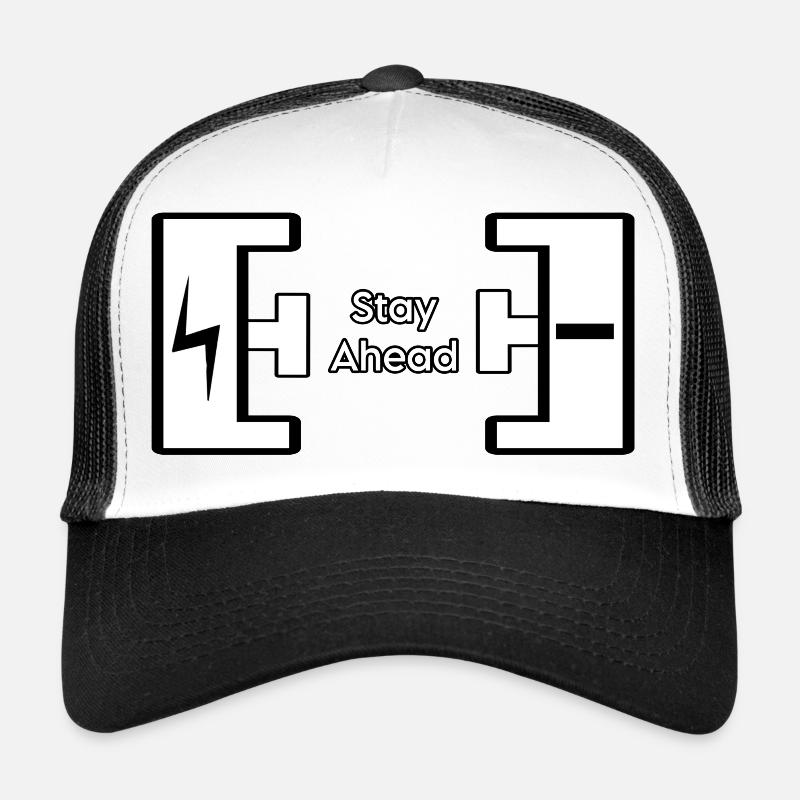Conceptions Stay-Ahead - Casquette trucker  - blanc/noir