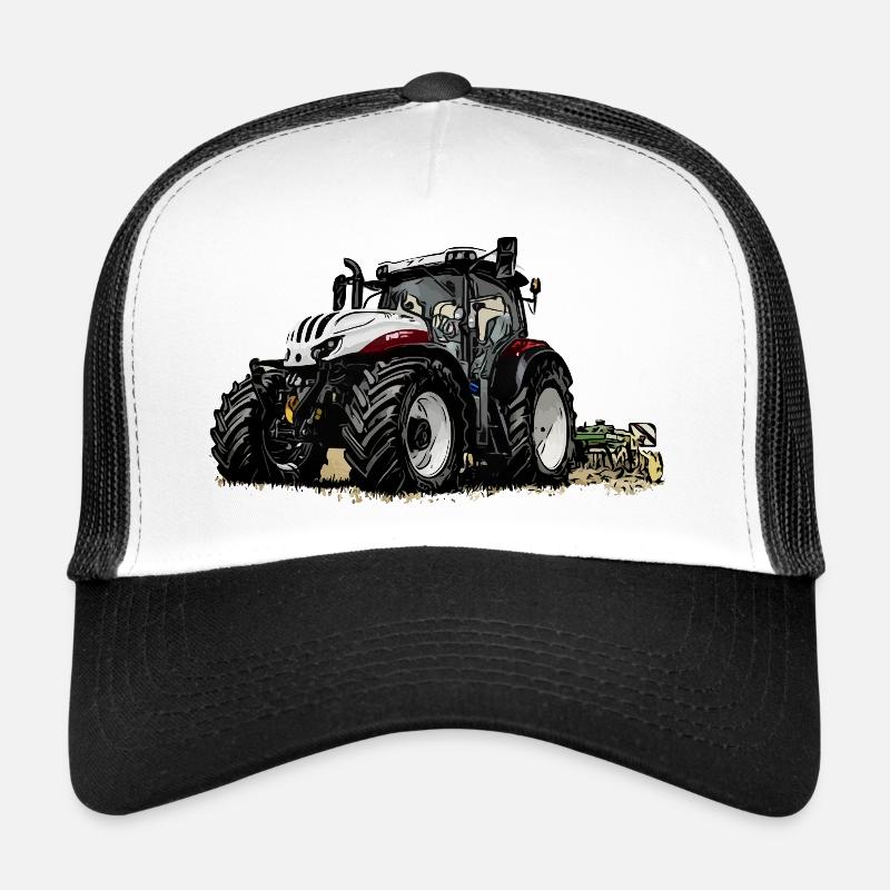 Tractor Steyr 6145 with plough Trucker Cap