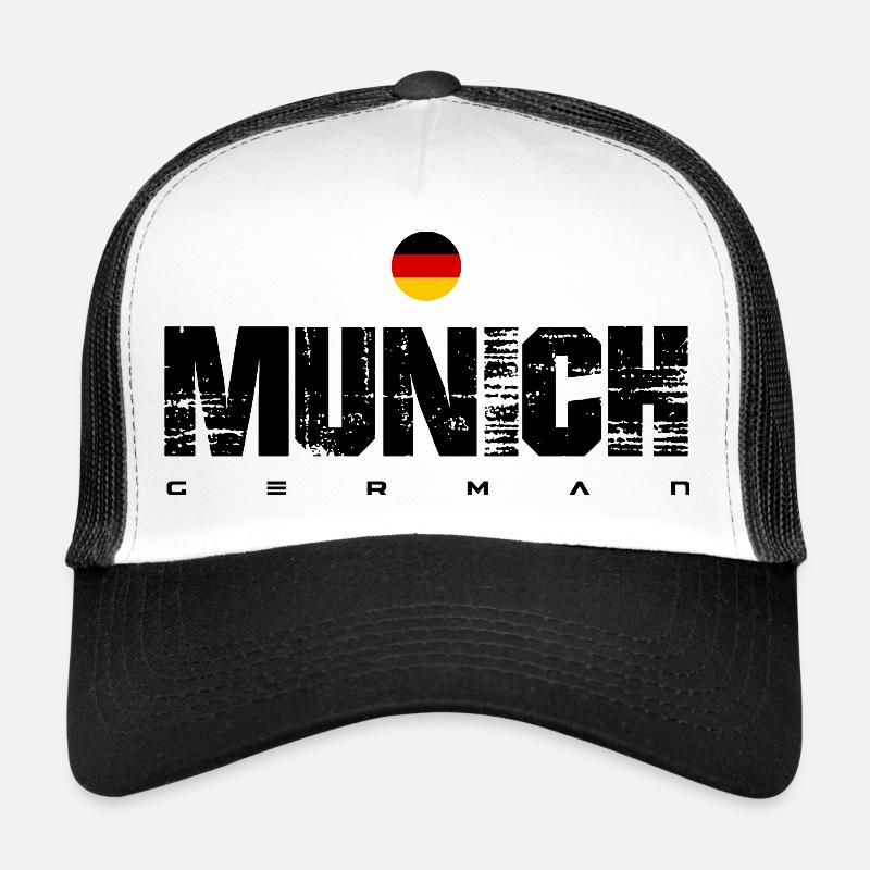 Drapeau allemand Emblème circulaire Casquette trucker 
