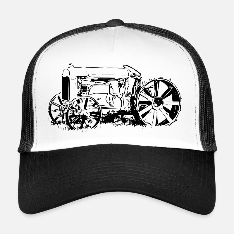 Traktor Model F - Trucker Cap - Weiß/Schwarz