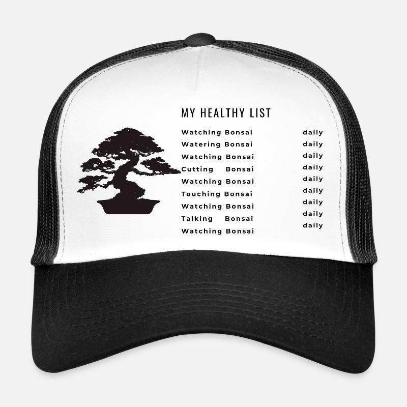 My healthy list Square - Trucker Cap - Weiß/Schwarz