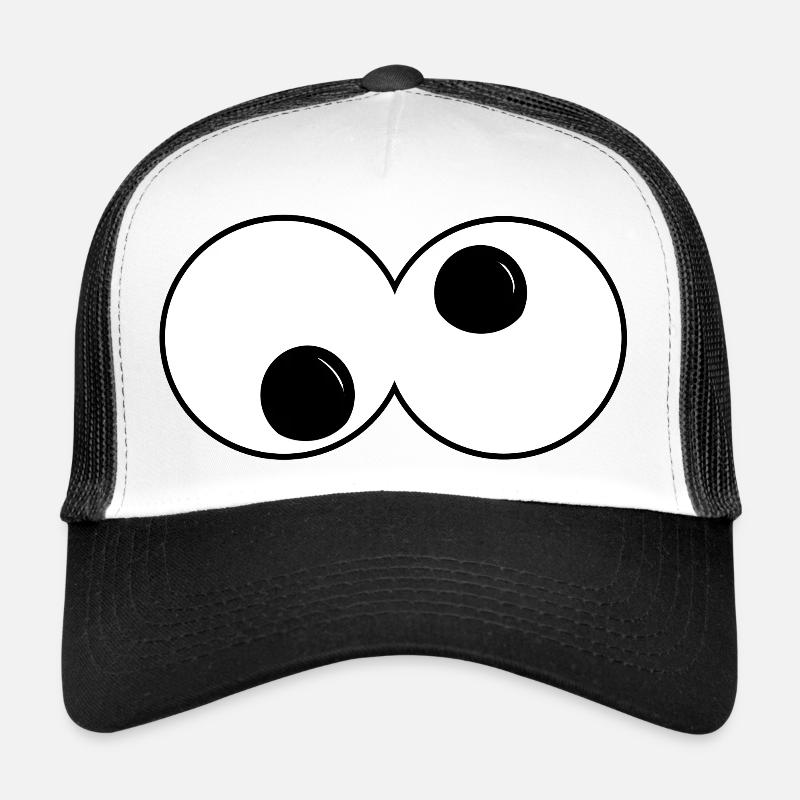 Oeil - Casquette trucker  - blanc/noir