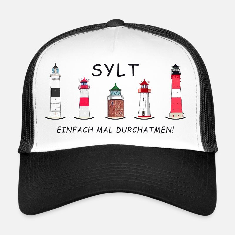 Sylt, Einfach mal Durchatmen, Sylter Leuchttürme Trucker Cap