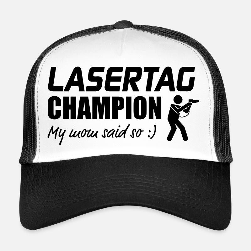 Laser Tag Champion My Mum sad so Trucker Cap