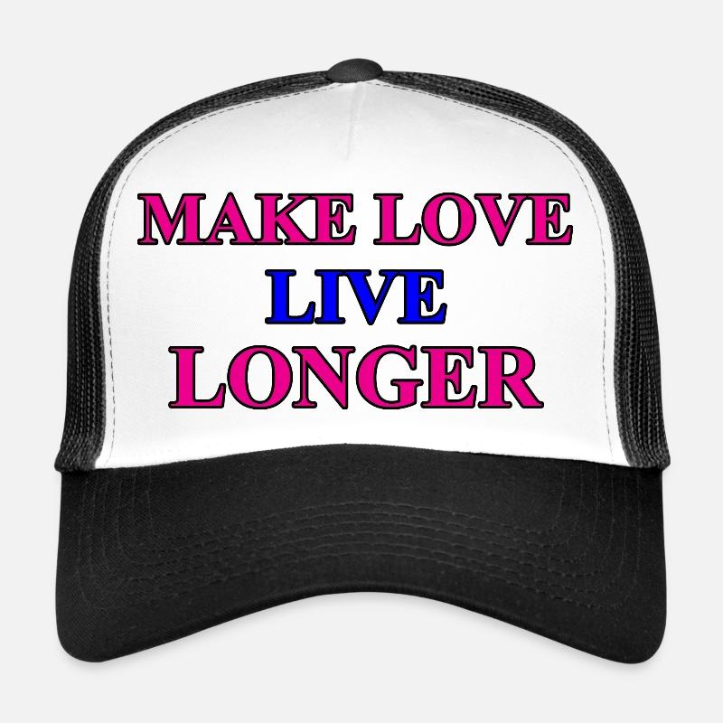 Miteinander schlafen - Trucker Cap - Weiß/Schwarz