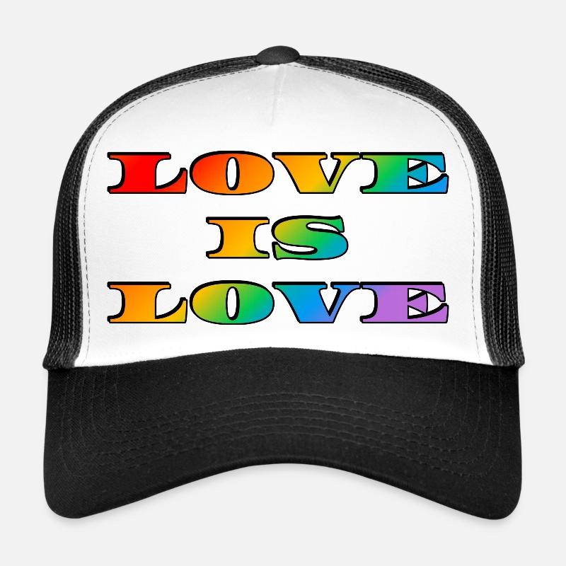 Regenbogen-Liebe ist Liebe Trucker Cap