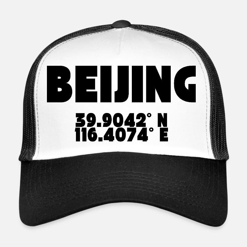 Pékin - Concevoir avec des coordonnées Casquette trucker 